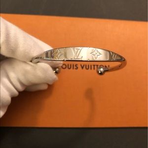 Louis Vuitton Monogram Style Cuff Bracelet